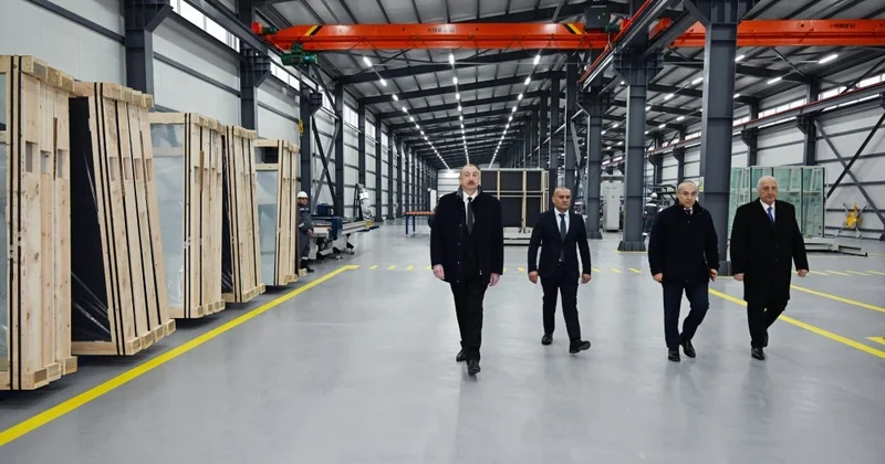 Президент Азербайджана принял участие в открытии завода Azermirror в Сумгайыте ФОТО