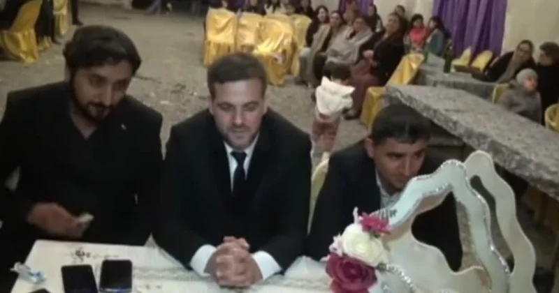 Gəlin zalda yox, ekranda idi Azərbaycanda maraqlı toy(VİDEO)