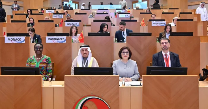 MM sədri Qadın Parlament Forumunda çıxış edib