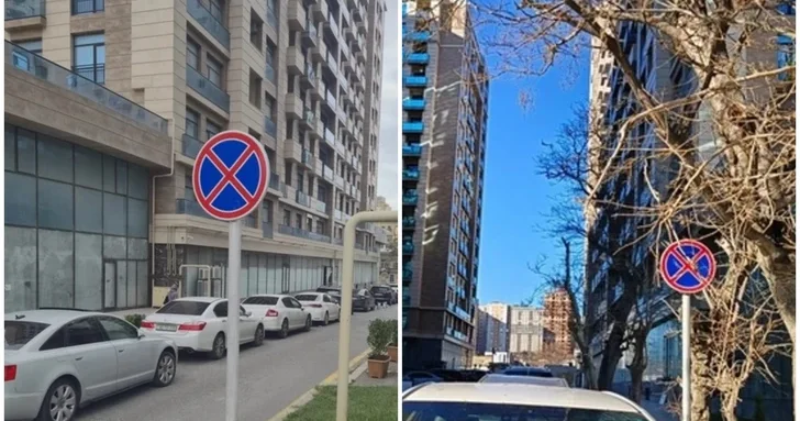 Дорожный парадокс в центре Баку: установленный против логики движения знак вызвал замешательство
