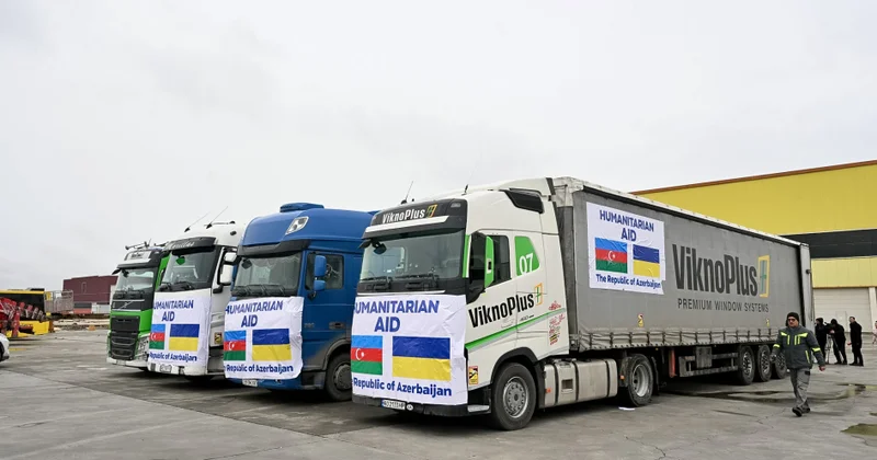 Еще одна партия гумпомощи для Украины отправлена из Азербайджана Minval Politika