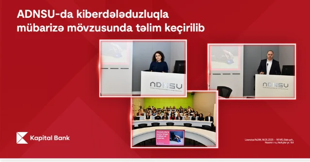 Kapital Bank ADNSU da təlim keçirib
