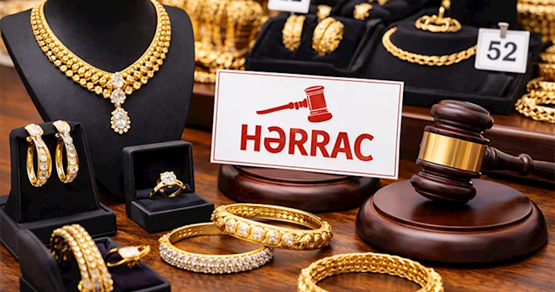 “Beynəlxalq Bank” onlarla qızıl zinət əşyasını hərraca çıxarıb