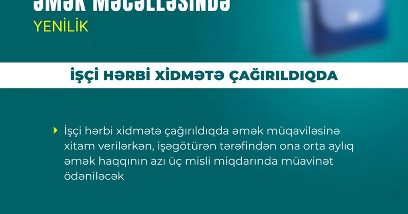Əmək qanunvericiliyində yeniliklər SİYAHI
