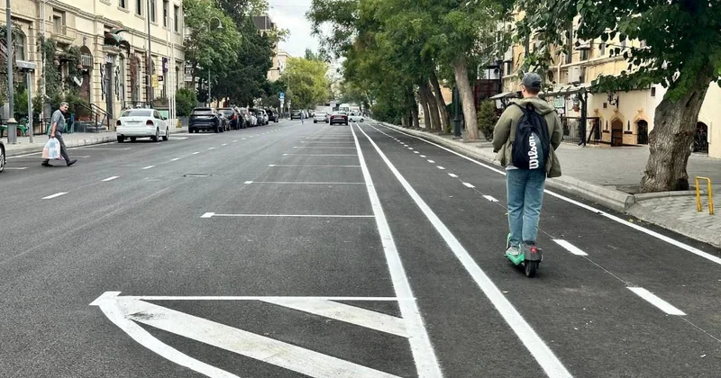 Bakıda tıxaca yeni çarə Velosiped zolaqları ləğv edilmir, ancaq...