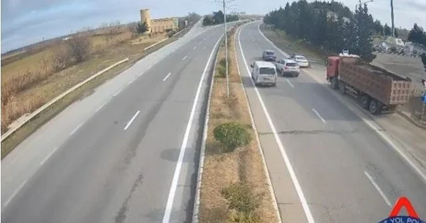 Şaqman la təhlükəli manevrlər etdi Anbaan video