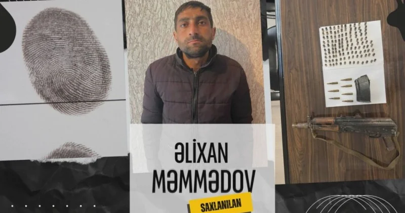Göyçayda əməliyyat Kalaşnikovla tutuldu VİDEO