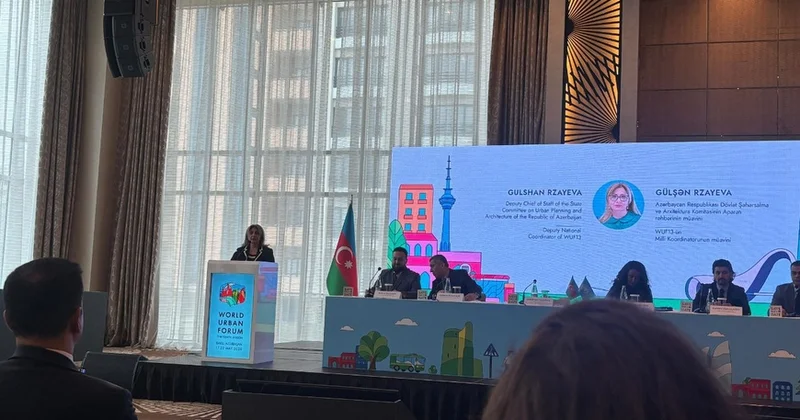 Bakıda WUF13 ilə bağlı mətbuat konfransı keçirilir FOTO