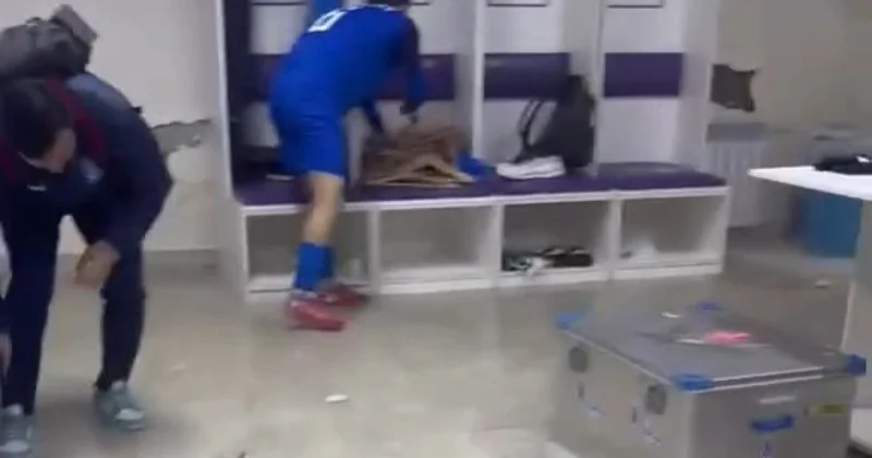 Millimizin qalib gəldiyi Sumqayıt stadionunu su basdı VİDEO
