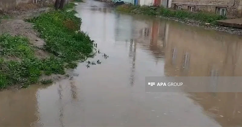 Сильный ливень в Гяндже привел к серьезным последствиям ФОТО