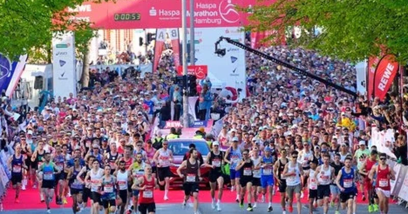 Hamburqda keçirilən ənənəvi marafona 40 minə yaxın iştirakçı qatılıb
