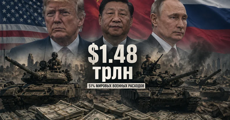 Трое против мира: США, Китай и Россия забрали половину всех военных расходов планеты