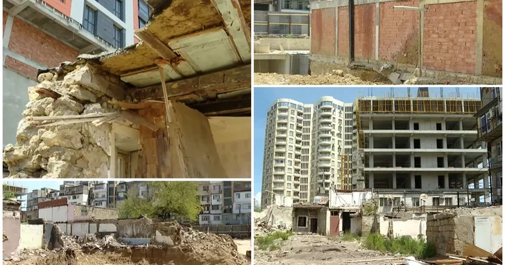 Жители Баку обвиняют застройщика в незаконном сносе их жилья