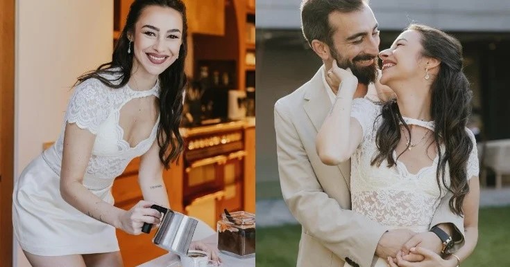 Türkiyəli aktrisa nişanlandı Fotolar