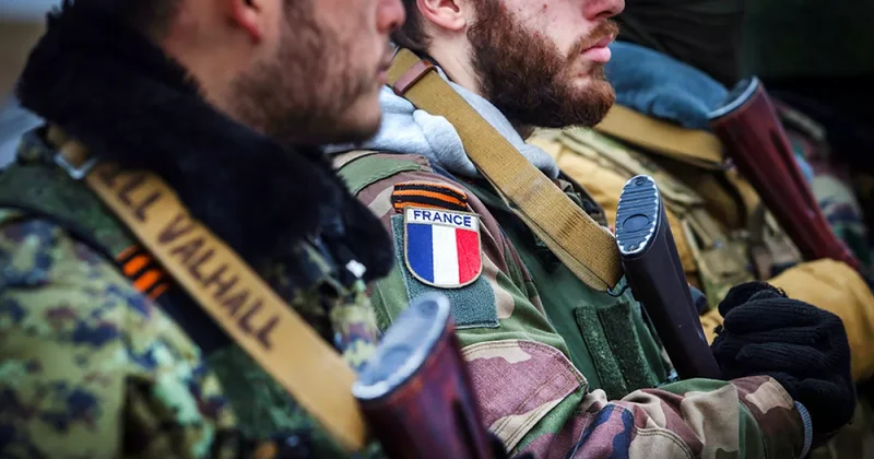 Французский отряд Международный реванш проходит подготовку под Киевом