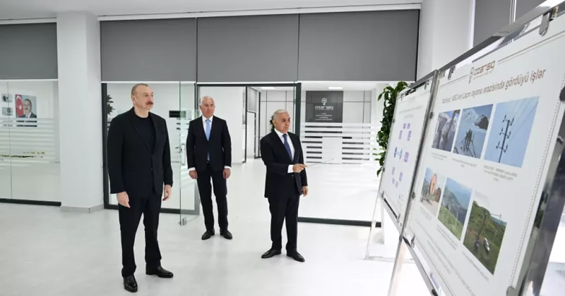 Алиев на открытии Центра цифрового управления Лачинской электросети ФОТО