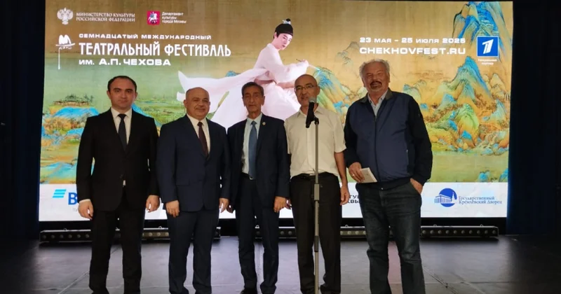 Azərbaycan nümayəndə heyəti Çexov adına Beynəlxalq Teatr Festivalında fəxri qonaq olub