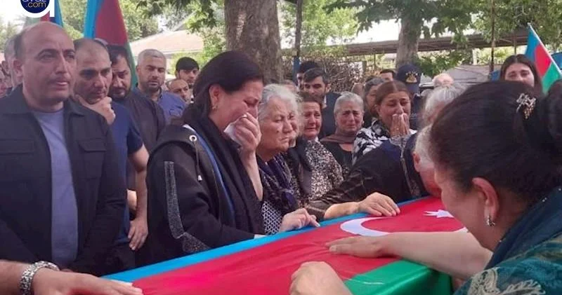 İtkin şəhid Mingəçevirdə torpağa tapşırıldı Fotolar + Video