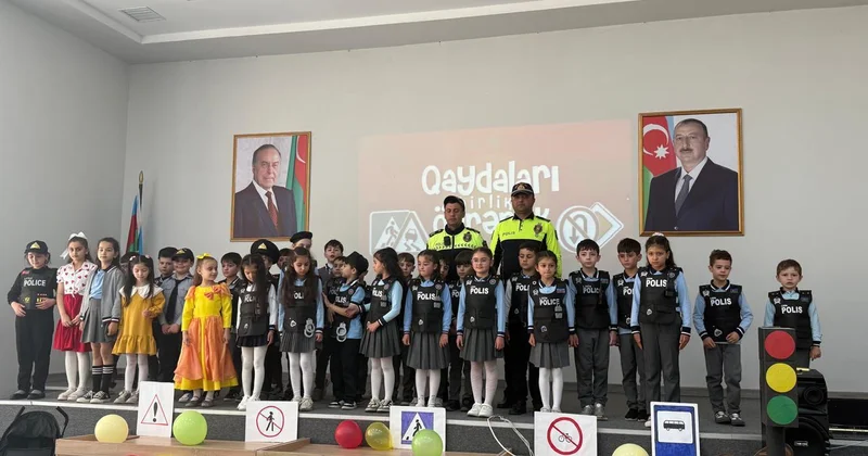 Şagirdlər yol hərəkəti qaydaları ilə bağlı maarifləndirildi