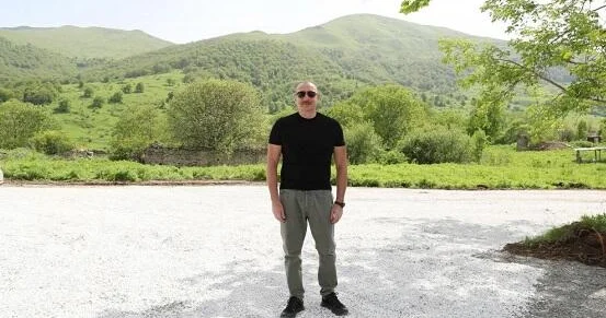 Laçın sakinləri Prezidenti, görün, necə qarşıladı Video