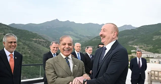 İlham Əliyevlə gözəl və sakit Laçın şəhərində görüşməkdən şərəf duydum Şahbaz Şərif