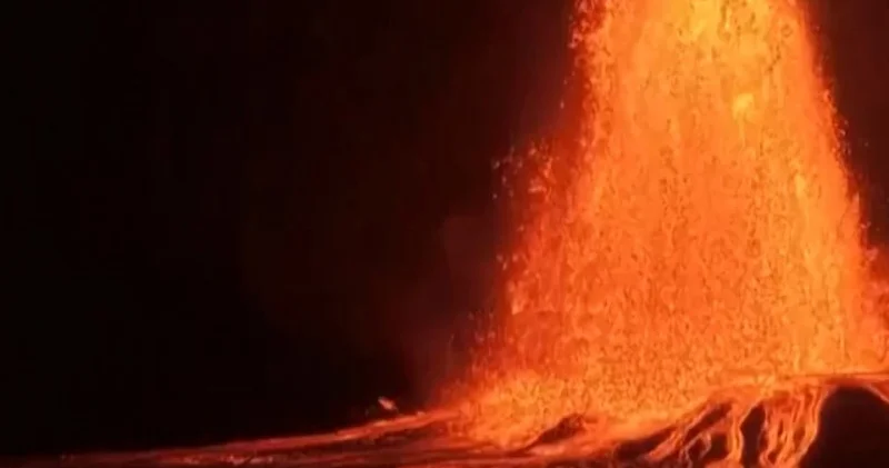 Kilauea vulkanı püskürdü