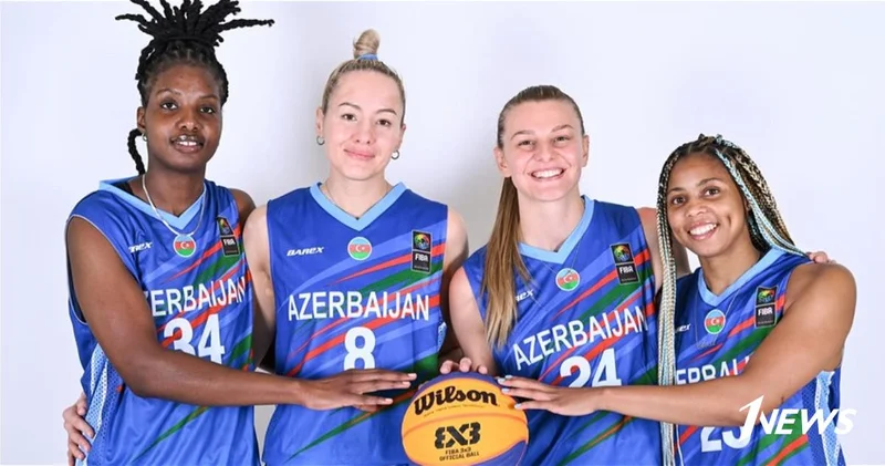 Сборная Азербайджана вышла в 1/4 финала Бакинского этапа Женской серии FIBA по баскетболу 3x3