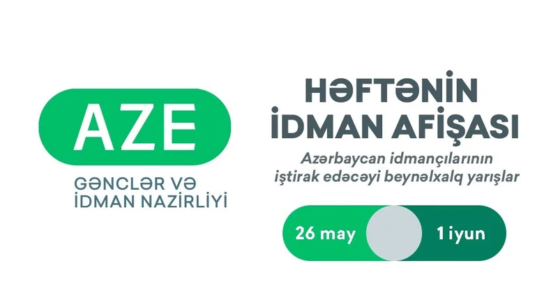 Beynəlxalq yarışlar üzrə HƏFTƏNİN İDMAN AFİŞASI