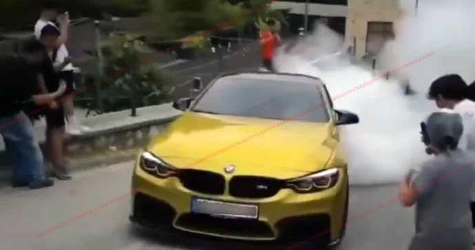 “BMW” ilə avtoxuliqanlıq edən sürücü videonu yaydı; vəsiqəsi əlindən alındı FOTO VİDEO