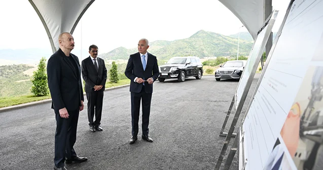 Prezident Laçına getdi Fotolar
