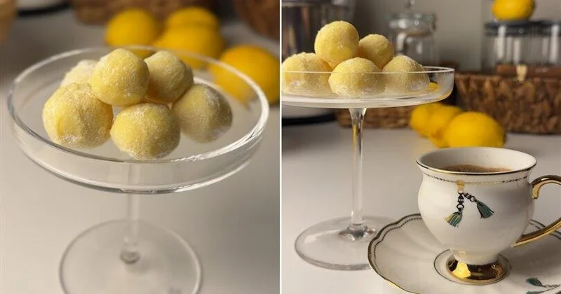 Damağınızı dadlandıracaq praktik limon topları resepti