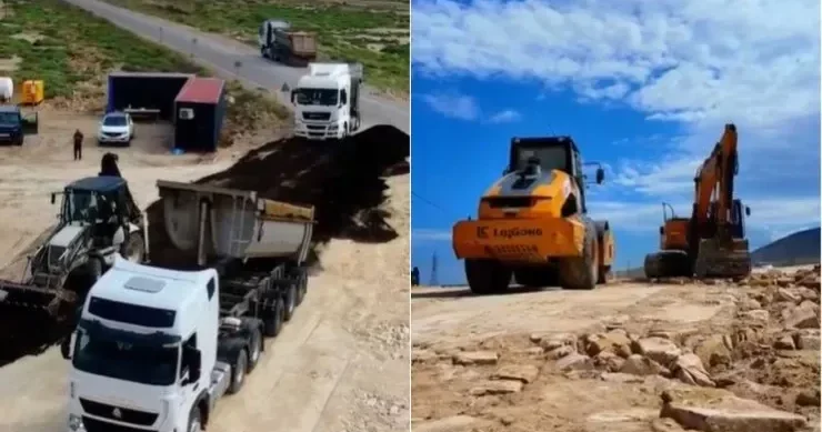 В Баку стартовали дорожные работы на участке протяженностью 2,2 км