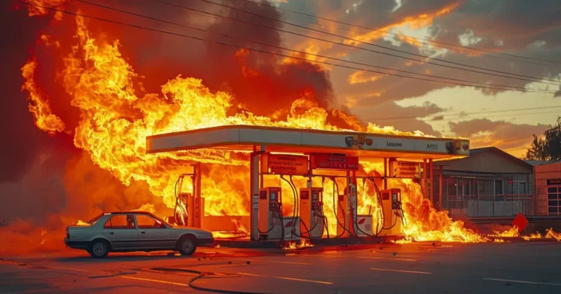 ASTRA: В Макеевке горит АЗС ВИДЕО / ФОТО