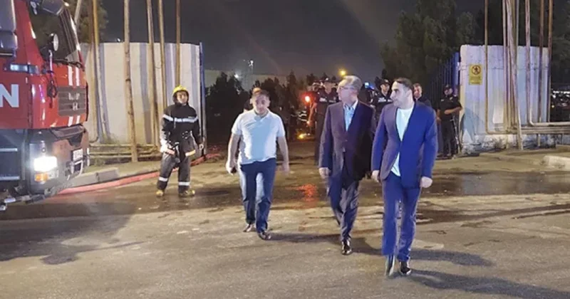 Eldar Əzizov Partlayış baş verən əraziyə GƏLDİ