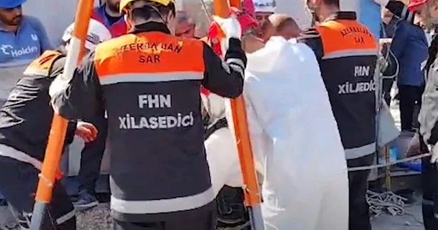 “Lyuk”a düşən kişinin axtarışları davam edir Video