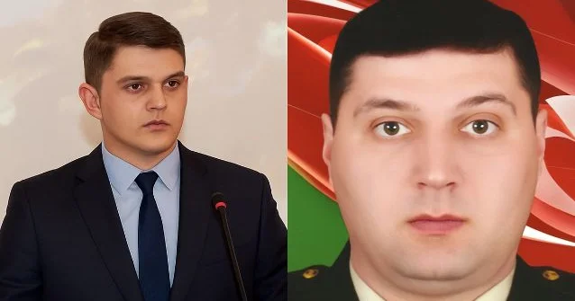 Şəhid polkovnikin oğluna leytenant rütbəsi verildi