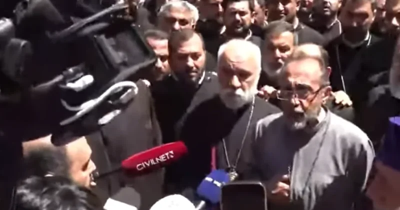 Ermənistanda din xadimləri ilə hüquq mühafizə orqanları əməkdaşları arasında qarşıdurma yaranıb