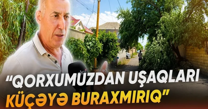 Sarayda təhlükəli vəziyyət: Uşaqlar həyətə buraxılmırlar VİDEO