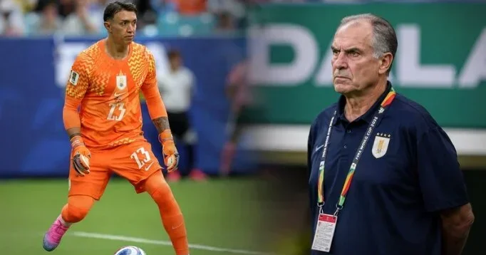 Muslera Uruqvayı məhv etdi Byelsa özünü yıxıb sürüdü!
