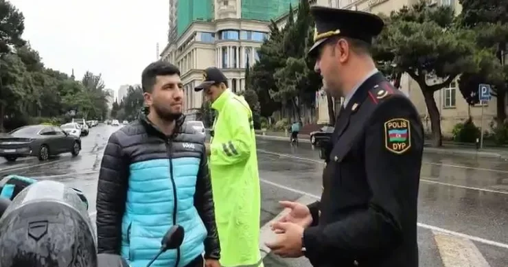 Bakıda motosikletçilərə qarşı REYD VİDEO