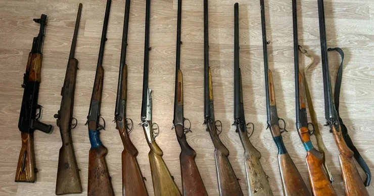 Ötən gün qanunsuz saxlanılan 9 tüfəng, 2 avtomat aşkarlanıb
