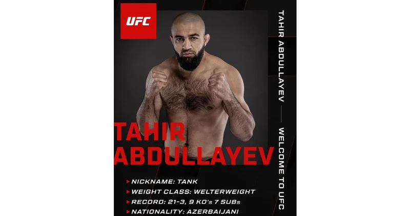 Азербайджанский боец Таир Абдуллаев дебютировал в UFC с победы