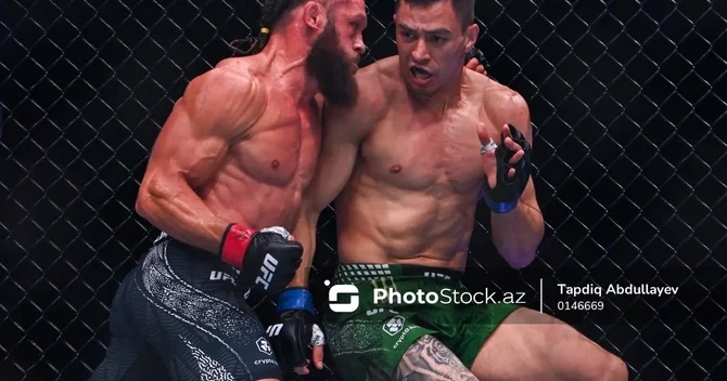 UFC Fight Night Baku : Rafael Fiziyev əsas döyüşdə nokautla qələbə qazandı
