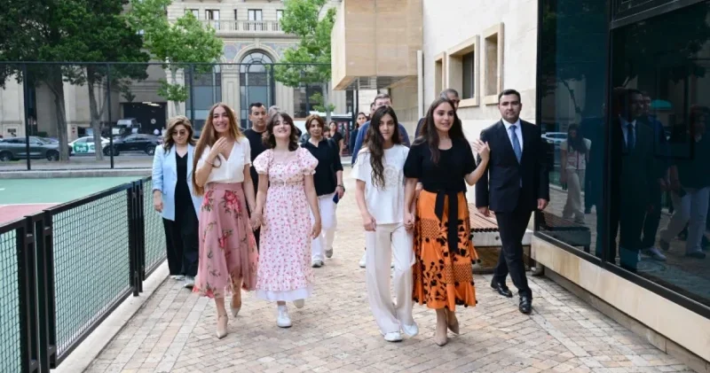 Leyla Əliyeva və Arzu Əliyeva açılış və təqdimat mərasimlərində iştirak ediblər FOTOLAR