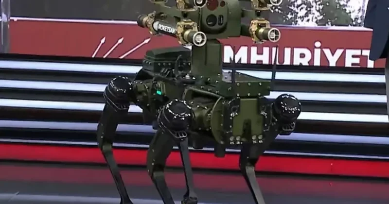 Robot döyüşçülər əsri başladı Türkiyə raket atan robot itini təqdim etdi