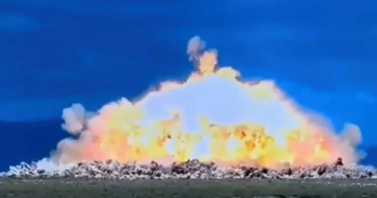 Türkiyə tarixindəki ən güclü qeyri nüvə hava bombasını sınaqdan keçirdi VİDEO