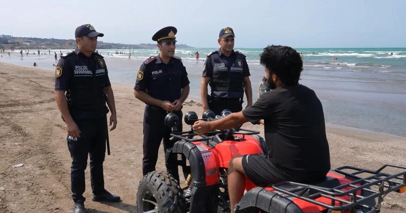 Çimərlik ərazilərində asayişin qorunması ilə bağlı tədbirlər davam edir FOTOLENT
