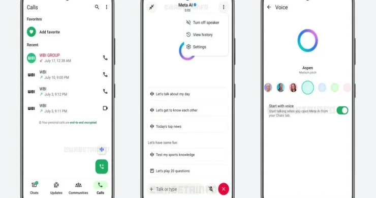 “WhatsApp”da yeni funksiya: Süni intellektlə səsli söhbət edəcəksiz