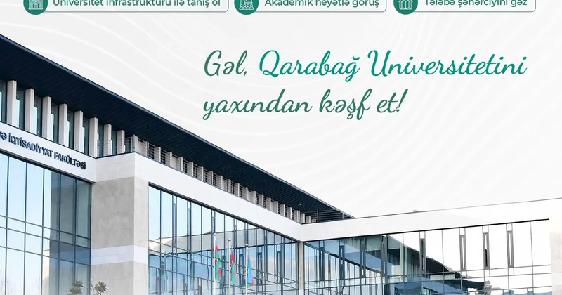Qarabağ Universiteti abituriyentlər üçün “Açıq qapı günləri” keçirəcək