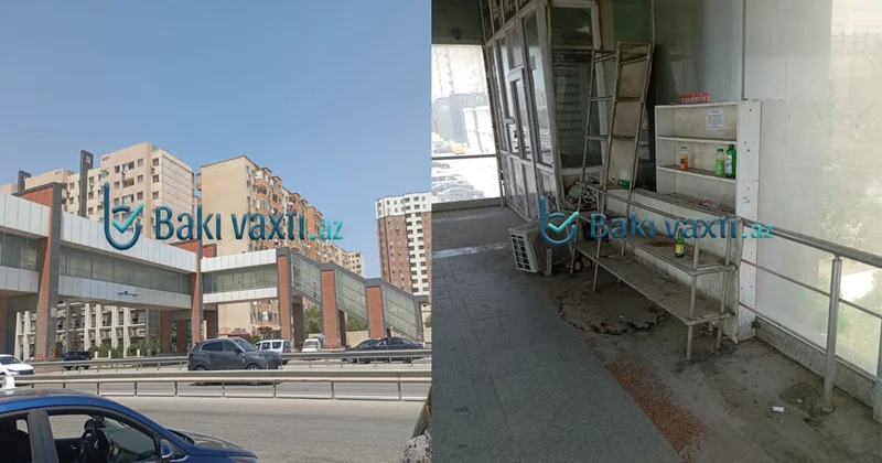 Üstü bəzək, içi təzək... Üfunət qoxan keçid keçilməz olub FOTOLAR